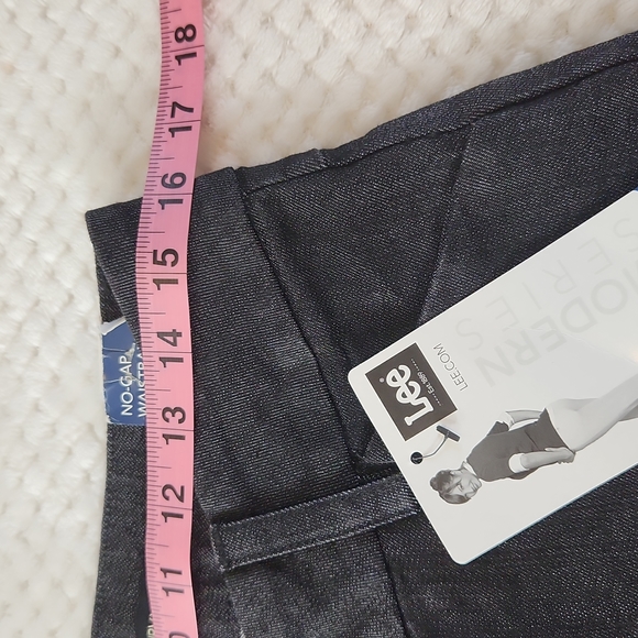 LEE CURVY FIT TROUSER PANTS WOMENS SIZE 12SHORT  BLACK DENIM NEW WITH TAGS - Picture 10 of 14